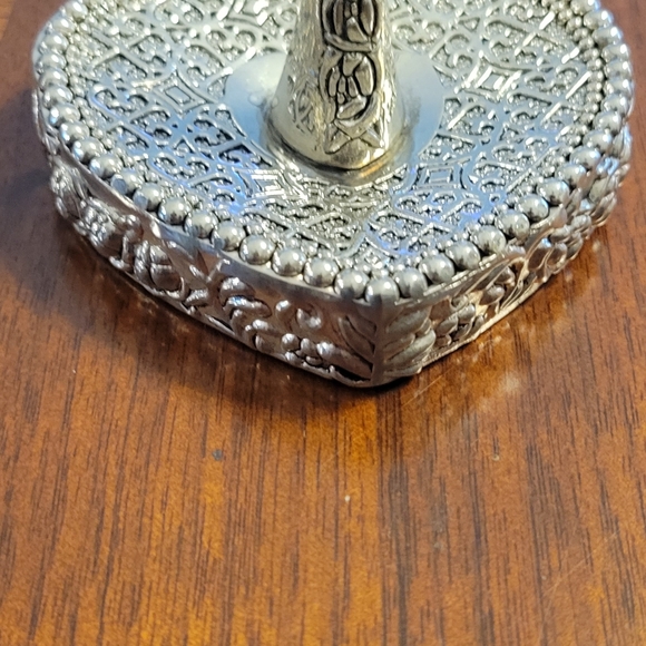 SILVER PLATED RING HOLDER AND COWBOY BOOTS MINIATURE - Picture 4 of 5